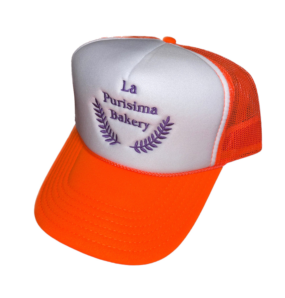 Trucker Hat (Orange w Purple)